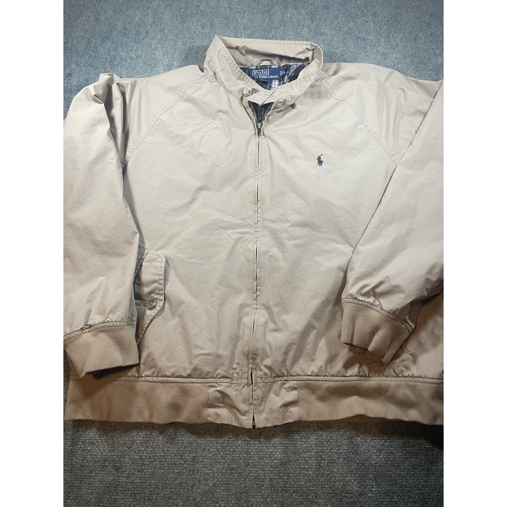 Men's size XL VTG 90s Polo Ralph Lauren Harrington Zip Up Jacket